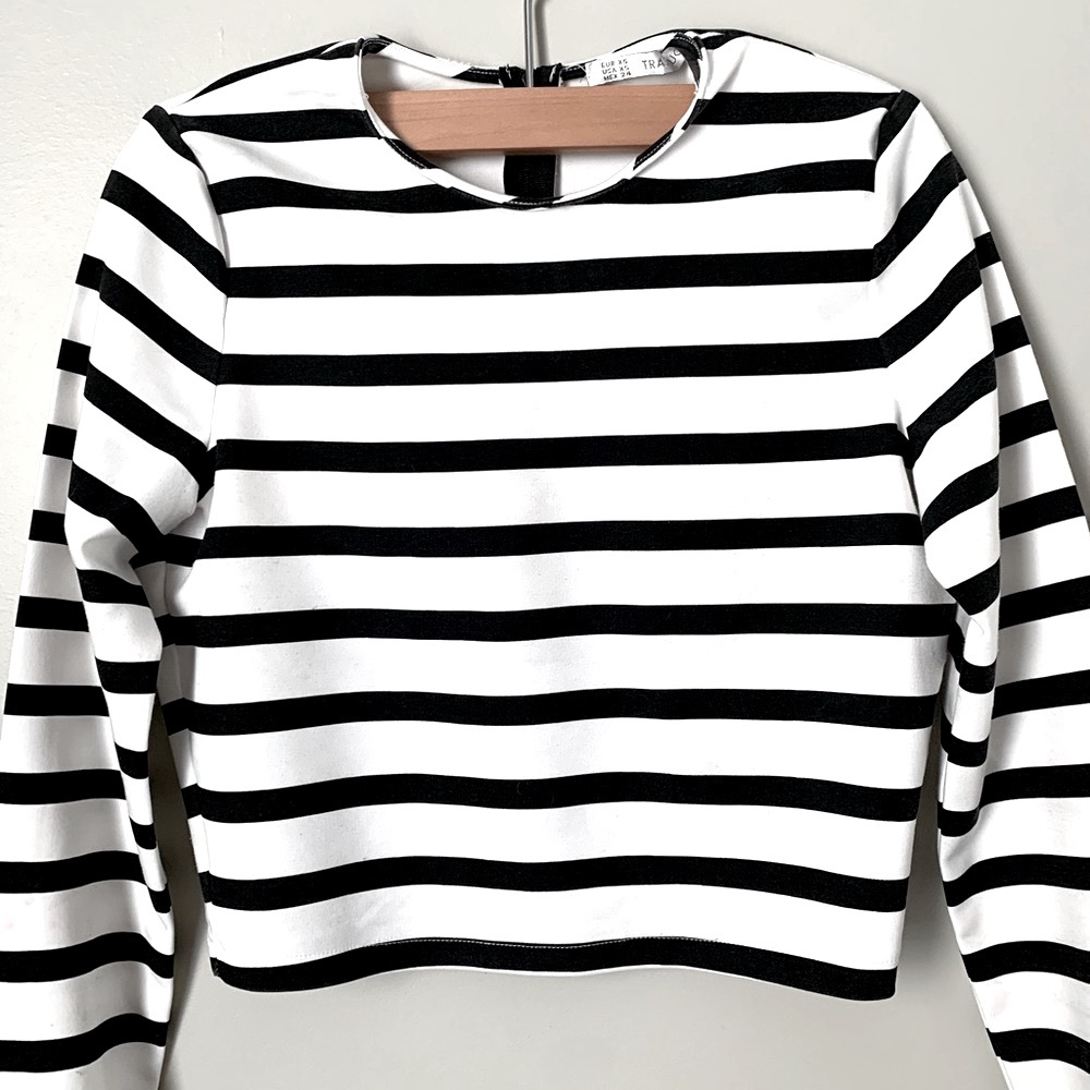 Zara size XS striped top - Picture 3 of 9